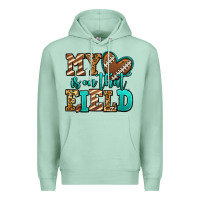 Seafoam my heart is on that field american football Premium Hoodie - Jasminsmagicworld