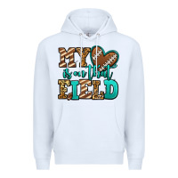 White my heart is on that field american football Premium Hoodie - Jasminsmagicworld