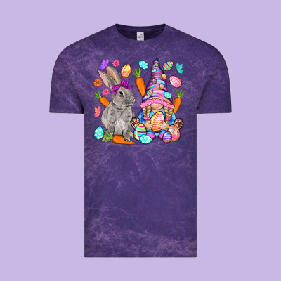 Easter Gnome And Rabbit Easter Day Vintage Tee Designed By Howdyjamesfarm