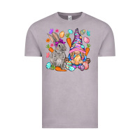 Vintage Zinc Easter gnome and rabbit Easter Day Vintage Tee - HowdyJamesFarm