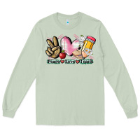 Matcha Peace love teach Long Sleeve Tee - CowGirlArtShop