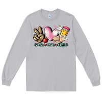 Moon Dust Peace love teach Long Sleeve Tee - CowGirlArtShop