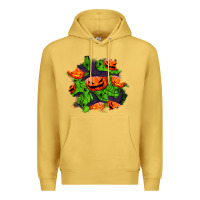 Antique Gold halloween pumpkin patch Premium Hoodie - BundleAndBundleShop