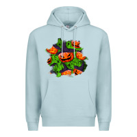 Blue Mist halloween pumpkin patch Premium Hoodie - BundleAndBundleShop