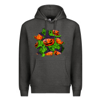 Charcoal Heather halloween pumpkin patch Premium Hoodie - BundleAndBundleShop