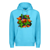 Ocean Blue halloween pumpkin patch Premium Hoodie - BundleAndBundleShop