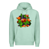 Seafoam halloween pumpkin patch Premium Hoodie - BundleAndBundleShop