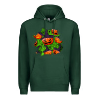 Sports Green halloween pumpkin patch Premium Hoodie - BundleAndBundleShop