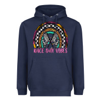 Navy race day vibes rainbow Heavyweight Hoodie - Artiststas