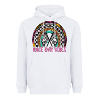 White race day vibes rainbow Heavyweight Hoodie - Artiststas