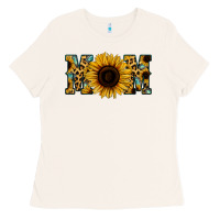 Bone Leopard Sunflower Gemstone Mom Ladies Tee - Bettercallsaul