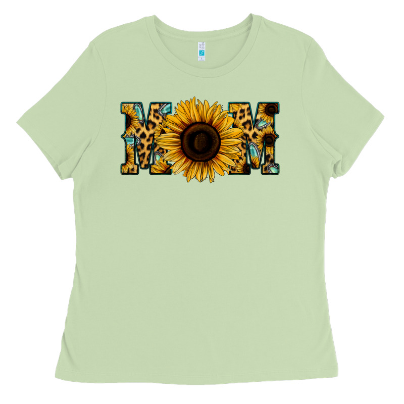 Leopard Sunflower Gemstone Mom Ladies Tee by Bettercallsaul | Teevron