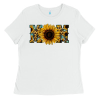 White Leopard Sunflower Gemstone Mom Ladies Tee - Bettercallsaul