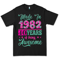 Black made in 1982, 40 years of being awesome Premium Tee - Jasminsmagicworld