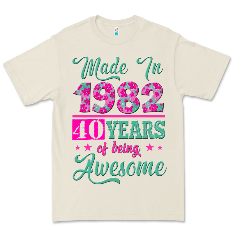 Made In 1982, 40 Years Of Being Awesome Premium Tee by Jasminsmagicworld | Teevron