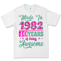 White made in 1982, 40 years of being awesome Premium Tee - Jasminsmagicworld
