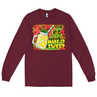 Burgundy life is short make it sweet Long Sleeve Tee - Jasminsmagicworld