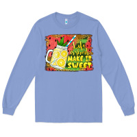Colony Blue life is short make it sweet Long Sleeve Tee - Jasminsmagicworld