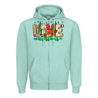 Seafoam love Christmas Zipper Hoodie - CowhideDigitalArt