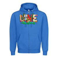 True Royal love Christmas Zipper Hoodie - CowhideDigitalArt