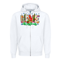 White love Christmas Zipper Hoodie - CowhideDigitalArt