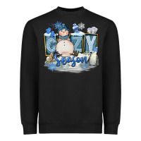 Black Cozy Season Heavyweight Sweatshirt - FaDigitalArtStudio