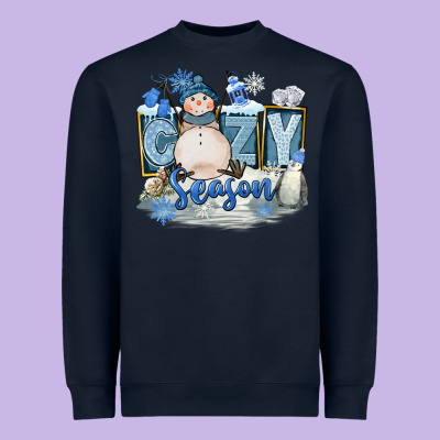Cozy Season Heavyweight Sweatshirt Designed By Fadigitalartstudio