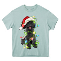 Arona christmas black poodles dog Heavy Core Tee - LillyAllenDesigns
