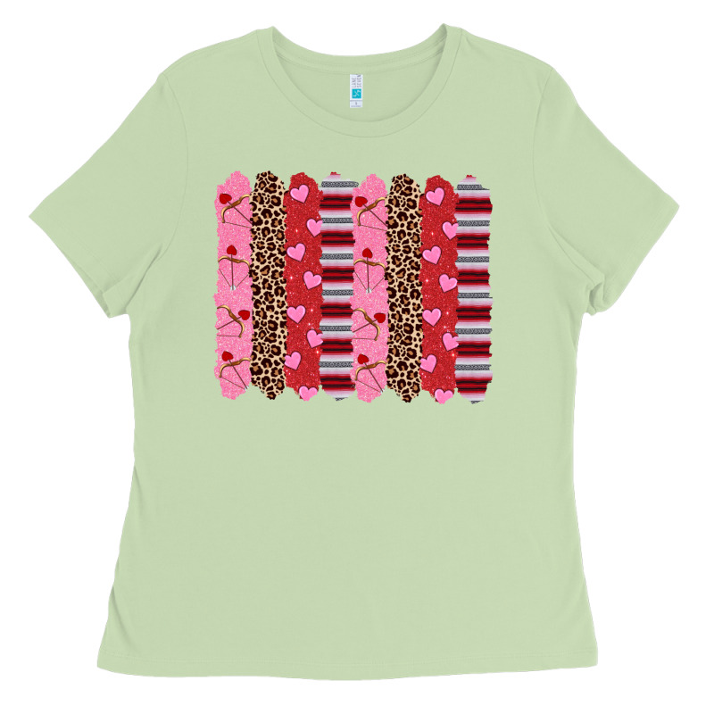 Valentine's Day Brushstrokes Ladies Tee by RanaPortraitStore | Teevron
