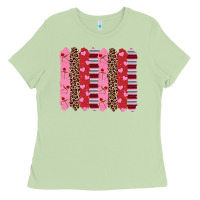 Matcha valentine's day brushstrokes Ladies Tee - RanaPortraitStore