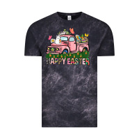 Cloud Black Happy Easter Day truck Vintage Tee - HowdyJamesFarm