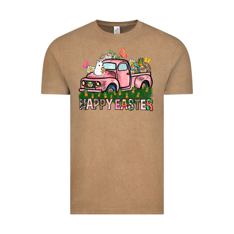 Happy Easter Day Truck Vintage Tee by HowdyJamesFarm | Teevron