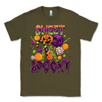 Army Green Sweet and Spooky Classic Tee - texasbilliewilder