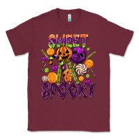 Burgundy Sweet and Spooky Classic Tee - texasbilliewilder