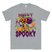Heather Grey Sweet and Spooky Classic Tee - texasbilliewilder