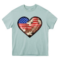 Arona western usa flag heart Heavy Core Tee - JahusDesignShop
