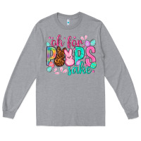 Heather Grey oh for peeps sake Easter Day Long Sleeve Tee - HowdyJamesFarm