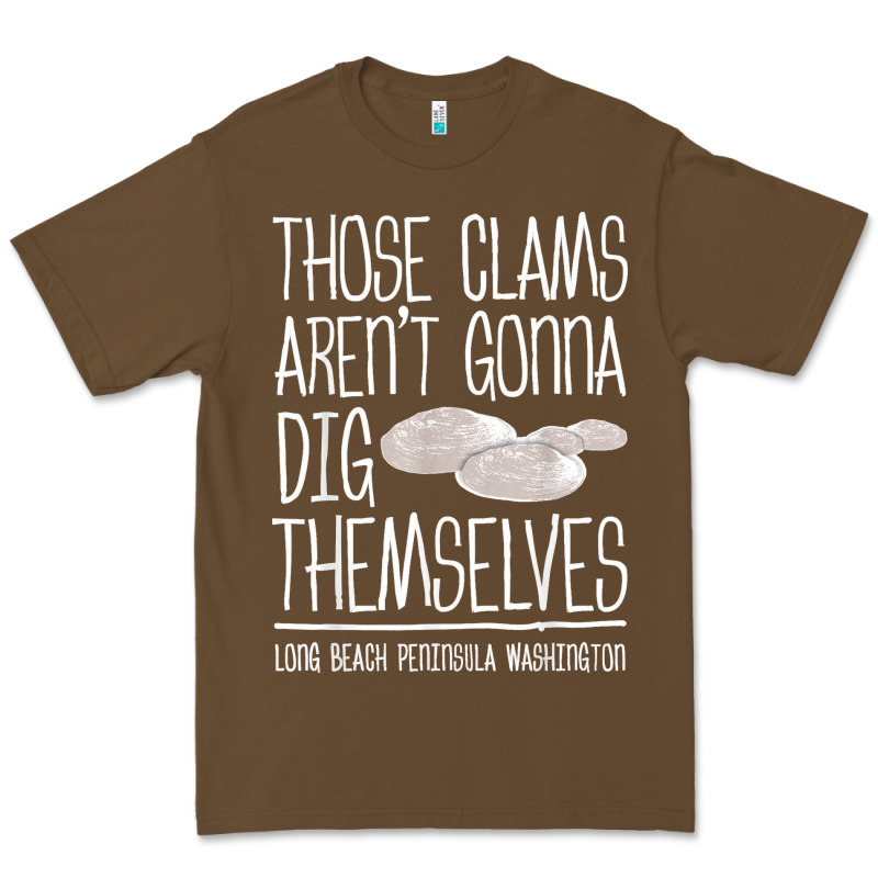 Clam Diggers Funny Quote Gift Long Beach Peninsula Premium Tee by minhPixels | Teevron