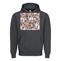 Smoke hot cocoa christmas cheer pattern Zipper Hoodie - CowhideDigitalArt