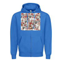 True Royal hot cocoa christmas cheer pattern Zipper Hoodie - CowhideDigitalArt