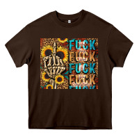 Chocolate Brown fuck Heavy Core Tee - LillyAllenDesigns