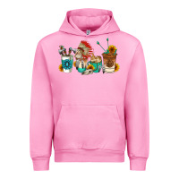 Fuchsia Pink indian coffee cups Urban Hoodie - AdoDesignShop