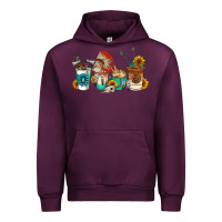 Mauve Wine indian coffee cups Urban Hoodie - AdoDesignShop