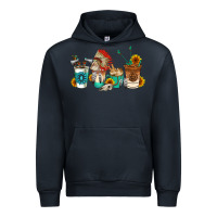 Navy indian coffee cups Urban Hoodie - AdoDesignShop