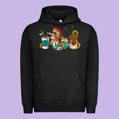 Indian Coffee Cups Urban Hoodie Designed By Adodesignshop