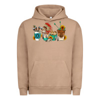 Pigment Burro indian coffee cups Urban Hoodie - AdoDesignShop