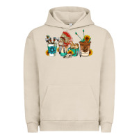 Pigment French Oak indian coffee cups Urban Hoodie - AdoDesignShop