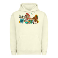 Pigment Pistachio indian coffee cups Urban Hoodie - AdoDesignShop