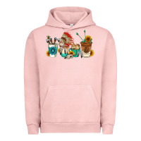 Pigment Salmon indian coffee cups Urban Hoodie - AdoDesignShop