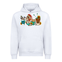White indian coffee cups Urban Hoodie - AdoDesignShop